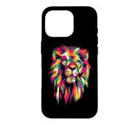 Colorful Lion Head - King of Beasts - Lion Head Case for iPhone 16 Pro