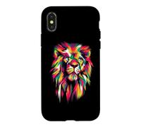 Colorful Lion Head - King of Beasts - Lion Head Case for iPhone X/XS