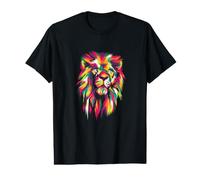 Colorful Lion Head - King of Beasts - Lion Head Value Graphic T-Shirt