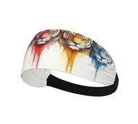 Colorful Lion HeadWide Non-Slip Sweat Headbands,Soft Breathable Exercise for Running, Yoga, Cycling and utdoor Sports
