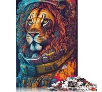 Colorful-lion Puzzle for Teenagers 1000 Pieces Puzzle Brain Teaser Puzzles For Adults 1000pcs (38x26cm)