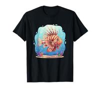 Colorful Lionfish Underwater Coral Reef Ocean Scene T-Shirt