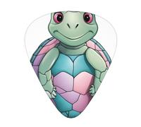 Colorful little turtle Printed pick set - 12 pieces, thin, medium and thick guitar picks, suitable for guitar, bass, electric guitar and ukulele