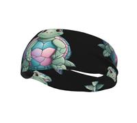 Colorful Little Turtle Yoga Sports Fitness Headband, Unisex Running Basketball Elastic Headband, Sports Sweat-Absorbing Band,