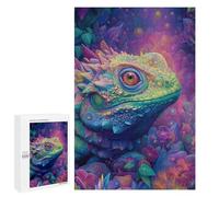 Colorful Lizard Fantasy Artwork Puzzle 1000 Teile Schwer Puzzle Spielzeug Lernspiel Impossible Herausforderungsspielzeug Für Erwachsene Kinder 1000 PCS