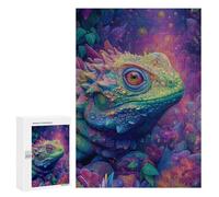 Colorful Lizard Fantasy Artwork Puzzle 1000 Teile Schwer Puzzle Spielzeug Lernspiel Impossible Herausforderungsspielzeug Für Erwachsene Kinder 300 PCS