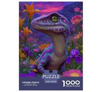 Colorful Lizards Jigsaw Puzzles Puzzles for Adults Kids. 1000 Pieces Whimsical Challenge Toy Educational Game Home Decoration for Adults& Kids Age 14 Years Up 70x50cm/1000pcs
