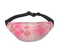 Colorful lollipop Large Fashion Crossbody Waist Bag, Travel Casual Boys Waist Bag, Suitable for Sports, Running, Cycling, Traveling, Fishing
