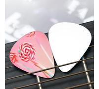 Colorful lollipop Patterned guitar pick set - (thin/medium/thick), widely compatible with all kinds of stringed instruments,