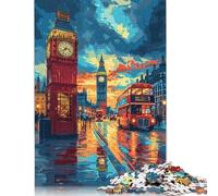 Colorful London Big Ben Puzzle 100 Percent Recycled Cardboard 100 Percent Recycled Cardboard Jigsaw Puzzle for Boy Or Girl 1000pcs (75x50cm)