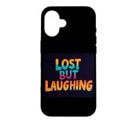 Colorful Lost but Laughing Speech Costume Case for iPhone 16