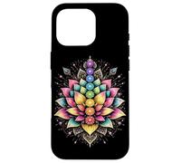 Colorful Lotus Chakra Mandala Spiritual Yoga Meditation Case for iPhone 16 Pro