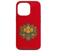 Colorful Lotus Mandala - Boho Geometric Asian Art Pattern Case for iPhone 13 Pro