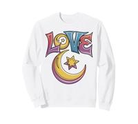 Colorful LOVE Crescent Star Islamic Pride Design Sweatshirt