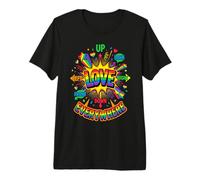 Colorful Love Everywhere Comic Homosexual Rainbow Vibes Premium T-Shirt