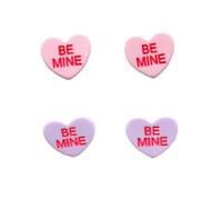 Colorful Love Heart Stud Earrings with Love Letters Earrings Candy Color Lovely Earrings Valentine's Day Jewelry, Resin, No Gemstone