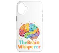 Colorful Love Science Human Anatomy The Brain Whisperer Case for iPhone 16 Plus