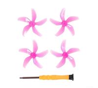 Colorful Low Noise Propellers for DJI NEO Colorful Low Noise(Pink 2 pairs) | Quiet operation design, reduces flight noise, smooth aerodynamics, safe for residential areas