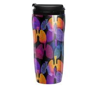 Colorful Lungs Printed Coffee Mugs Insulated Travel Mug Reusable Water Cup with Lid for Home Outdoor 9 OZ /12 OZ