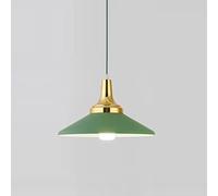 Colorful Macaron Chlier nt Light - Modern Acrylic Ceiling Fixture for Cafes & Homes - Vibrant Ambiance Decor (Green 11.8"x7.8")