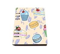Colorful Macarons A5 Notebook, Pu Leather Notebooks, Lined Paper Notebook Lined 180Pages/90Sheets, Exercise Book for Home, Jotter for Dairy, College Supplies Journal Diary