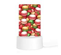 Colorful Macarons Cake and Various Fruits Acrylic Night Light Personalised Nightlight Bedside Lamp for Friends Ladies