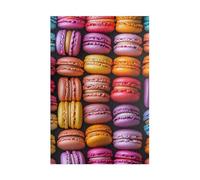 Colorful Macarons Jigsaw Puzzle, 1000-Piece, Attractive Design, Relaxing Activity, Gift For Foodies And Puzzle Lovers, Holiday