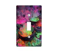 Colorful Magic Cauldron Light Switch Cover Plates/Outlet Covers, Vibrant Halloween Decor for Wall Accents, Thermoplastic Wall Plates, Standard Size Single Toggle