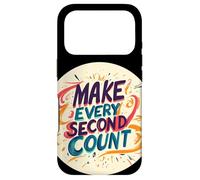 Colorful Make Every Second Count Speech Logo Case for iPhone 17 Pro