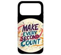 Colorful Make Every Second Count Speech Logo Case for iPhone 17 Pro Max