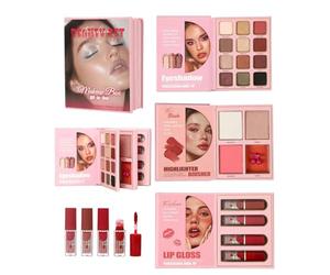 Colorful Makeup Palette - 3 Layer Foldable Lipstick with Long Shelf Life | For A Beautiful Eye Makeup - For Artistic Adult Wedding Prom Offices Parties Date Travel Fashion Daily