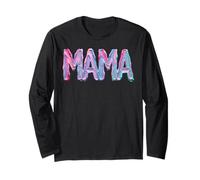 Colorful Mama Playful Fun Bold Text Design for Family Long Sleeve T-Shirt