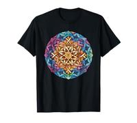 Colorful Mandala Knot Sacred Geometry Meditation T-Shirt