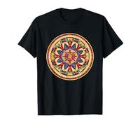Colorful Mandala Lotus bohoual Geometry T-Shirt