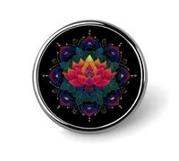 Colorful Mandala Round Badge Funny Button Pins Brooches