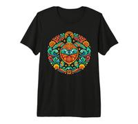 Colorful Mandala Tribal Sea Turtle Premium T-Shirt