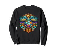 Colorful Mandala Tribal Sea Turtle Sweatshirt