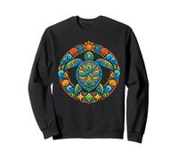 Colorful Mandala Tribal Sea Turtle Sweatshirt