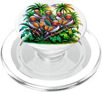 Colorful Mandarin Duck Bird Nature Art Treetop Scene PopSockets PopGrip for MagSafe