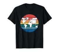 Colorful Map Earth Countries Continent Geography World Map T-Shirt