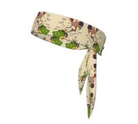 Colorful Map Of Americas Coun Printing Sports Headband Tie,Durable Sports Bandage Headscarf, Ideal For Volleyball & Workouts​