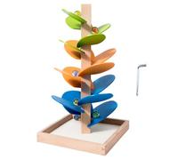 Colorful Marble Drop Toy With 8 Balls, 1 Matching Screws, Musical Rainbow Tree Building Set For Kids Preschool Educational, Boys Girls
