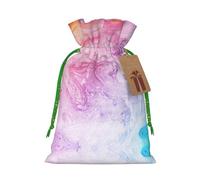 Colorful Marble Pastel Pink Blue Purple Drawstring Gift Bags Small Item Treats Wrapping Storage Bags Christmas Birthday Party Holiday