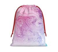 Colorful Marble Pastel Pink Blue Purple Print Gift Drawstring Bag Reusable Pouch Party Favors Birthdays Weddings Daily Sack