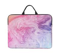 Colorful Marble Pastel Pink Blue Purple Print Laptop Case Sleeve Lightweight Protective Bag For School Office Travel Notebook