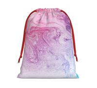 Colorful Marble Pastel Pink Blue Purple Print Multi-Functional Drawstring Reusable Gift Pouch Daily Storage All Occasions Use