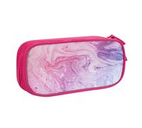Colorful Marble Pastel Pink Blue Purple Print Pencil Pouch Storage Cosmetics Art Tools Supplies Students Teachers Versatile Use