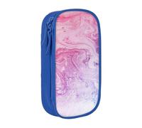 Colorful Marble Pastel Pink Blue Purple Print Practical Pencil Case Multi-Compartment Office Travel School Art Daily Supplies