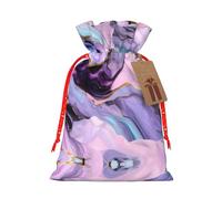 Colorful Marble Pastel Red Blue Purple Print Drawstring Gift Bags,For Holiday Season,Birthdays,Anniversaries And Any Special Occasion