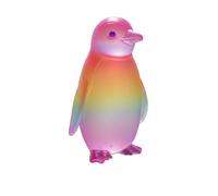 Colorful Marine Animal Statue, Funny Pool & Bathtub Floating Rainbow Duck, Marine Animal Figurine Ornaments, Sea-Themed Floating Decor for Home Bedroom Bathroom (Penguins)